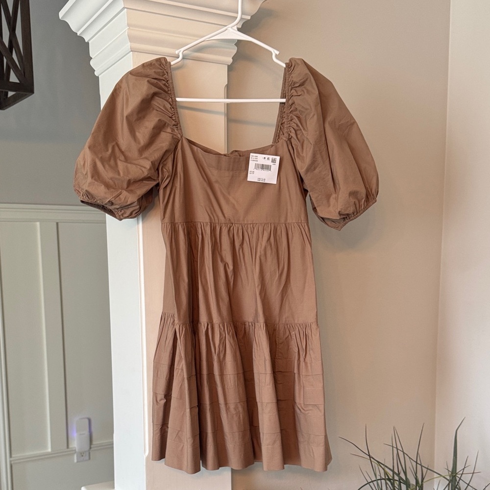American Eagle Brown Puff Sleeve Dress
